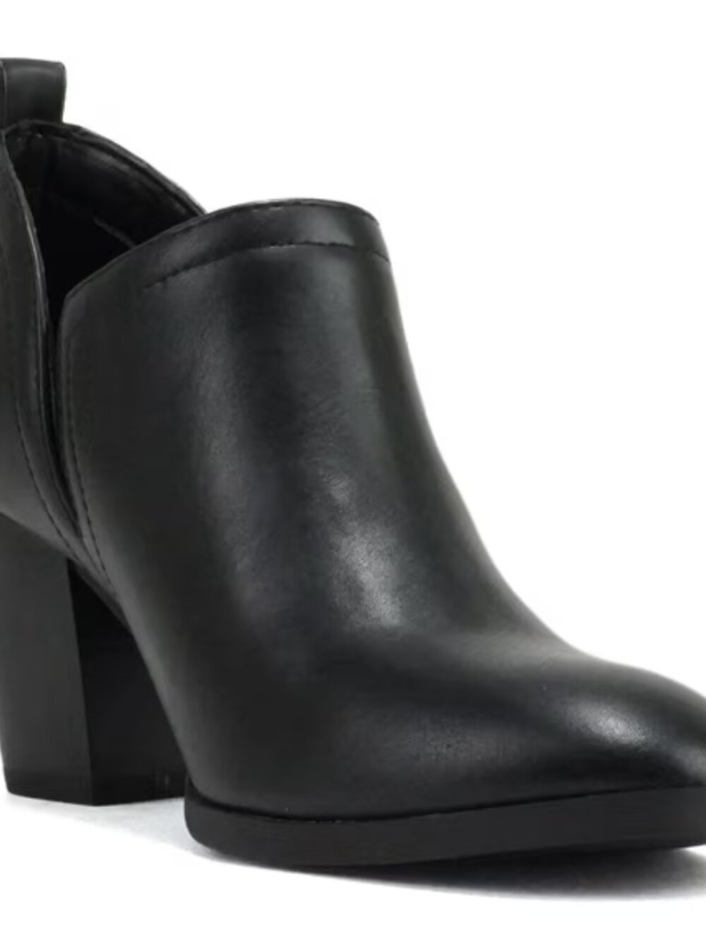 Soda “GAMEY” Almond Toe V-Cut Slip-On Ankle Boot